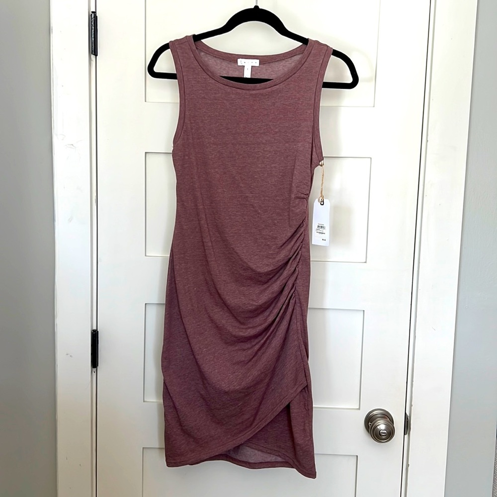 Leith Heathered Purple Jersey Dress Size Small